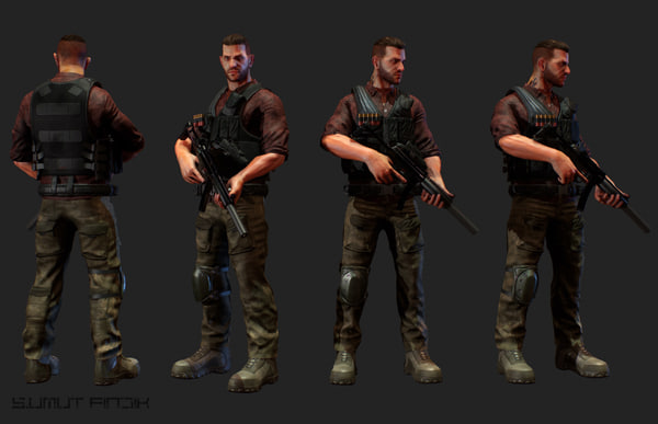 傭兵3dモデル Turbosquid