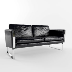 3d leather sofa model
