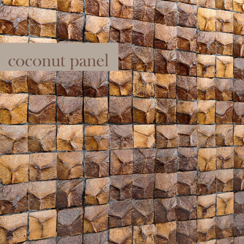 cosca coconut panel 3d model
