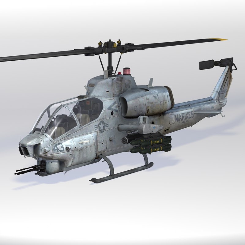 x ah-1w super cobra helicopter