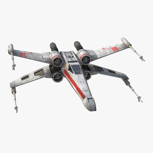 star wars x-wing starfighter 3d max