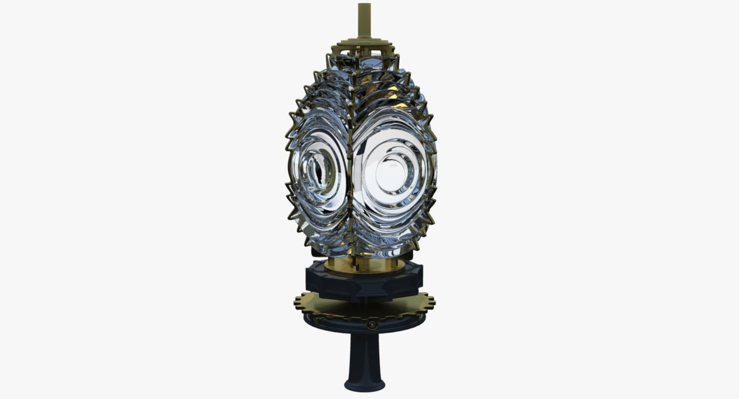 Model Fresnel Lens Lighthouses Light 3d Model Fresnel Lens Lighthouses Light