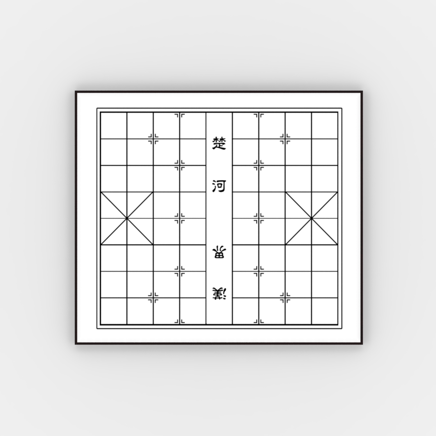 xiangqi chess board 3d model