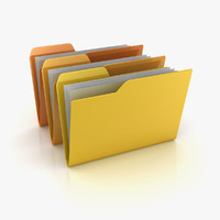 icon folder 3d model