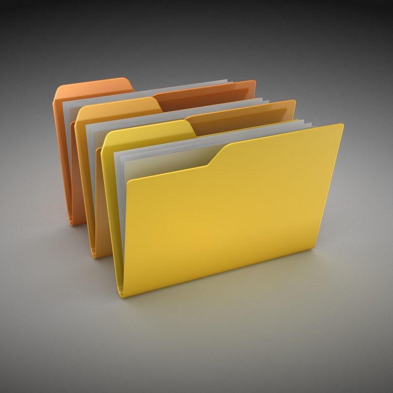 3d folder file model