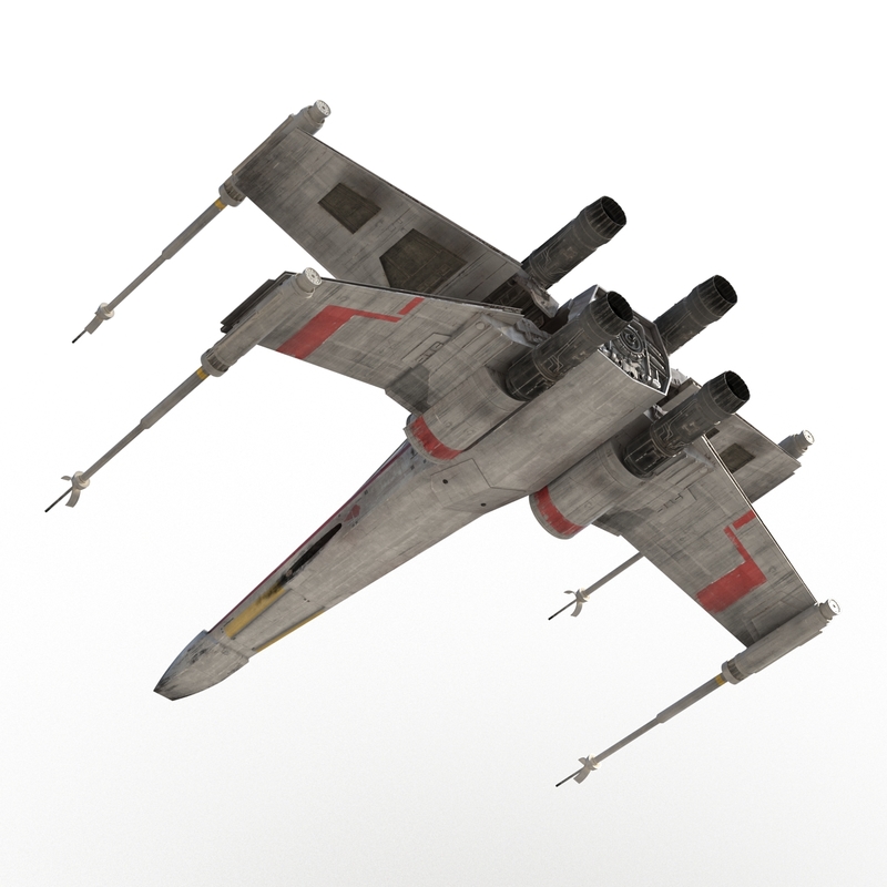 star wars x wing 3d max