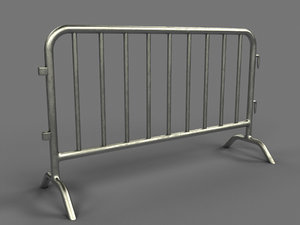 3ds max metal barrier