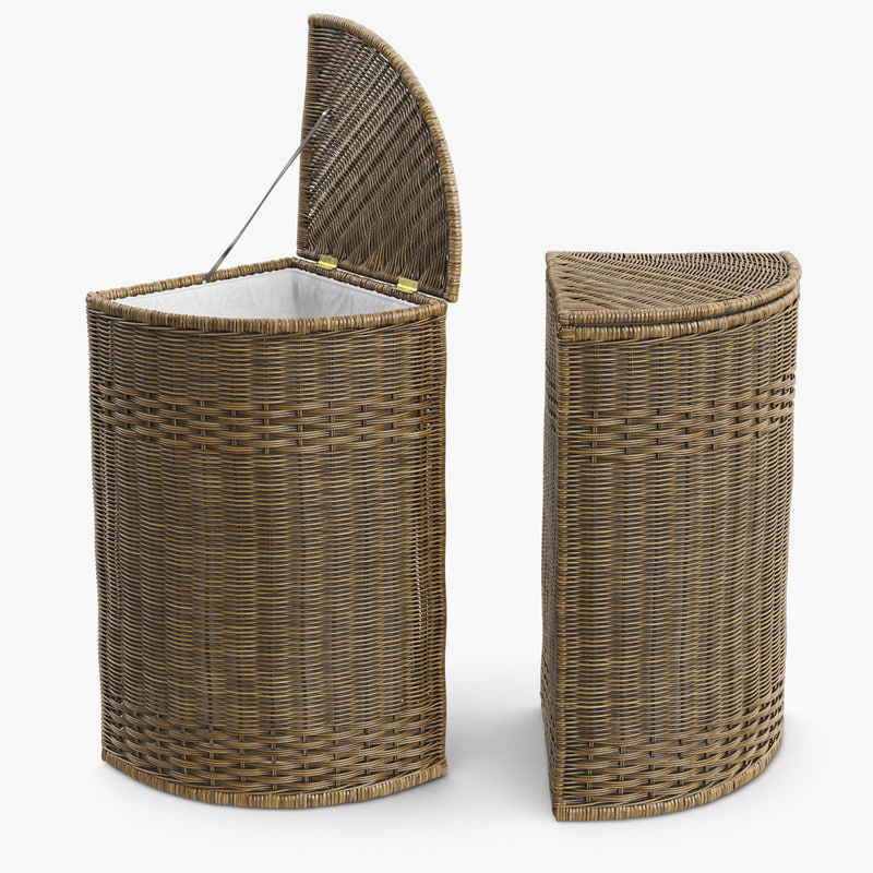 Wicker Laundry Basket Rattan Max