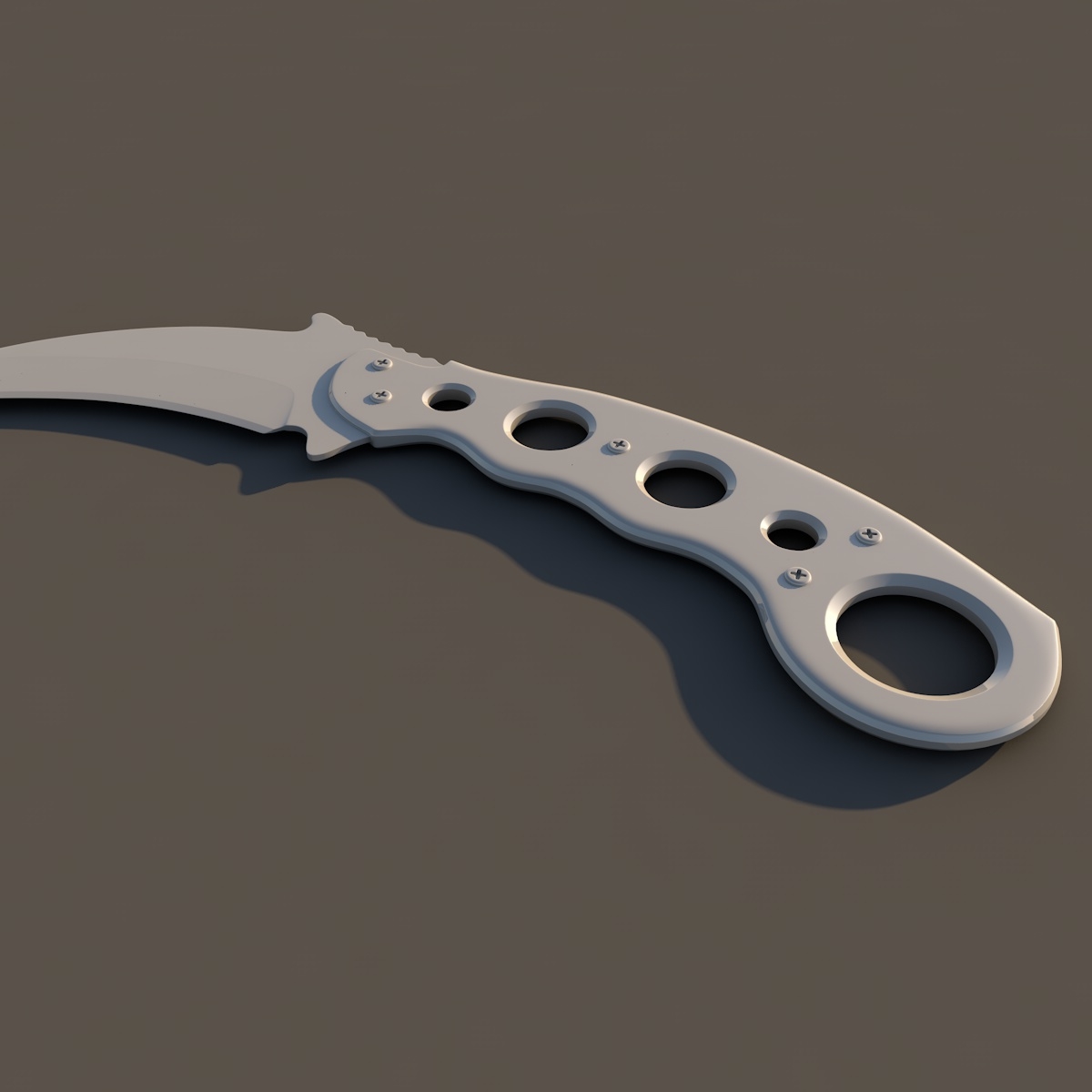 knife karambit print 3d 3ds