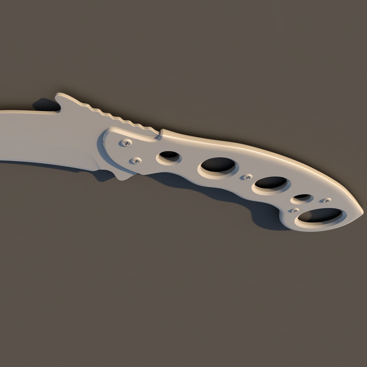 knife karambit print 3d 3ds