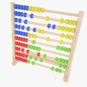 3d abacus toy