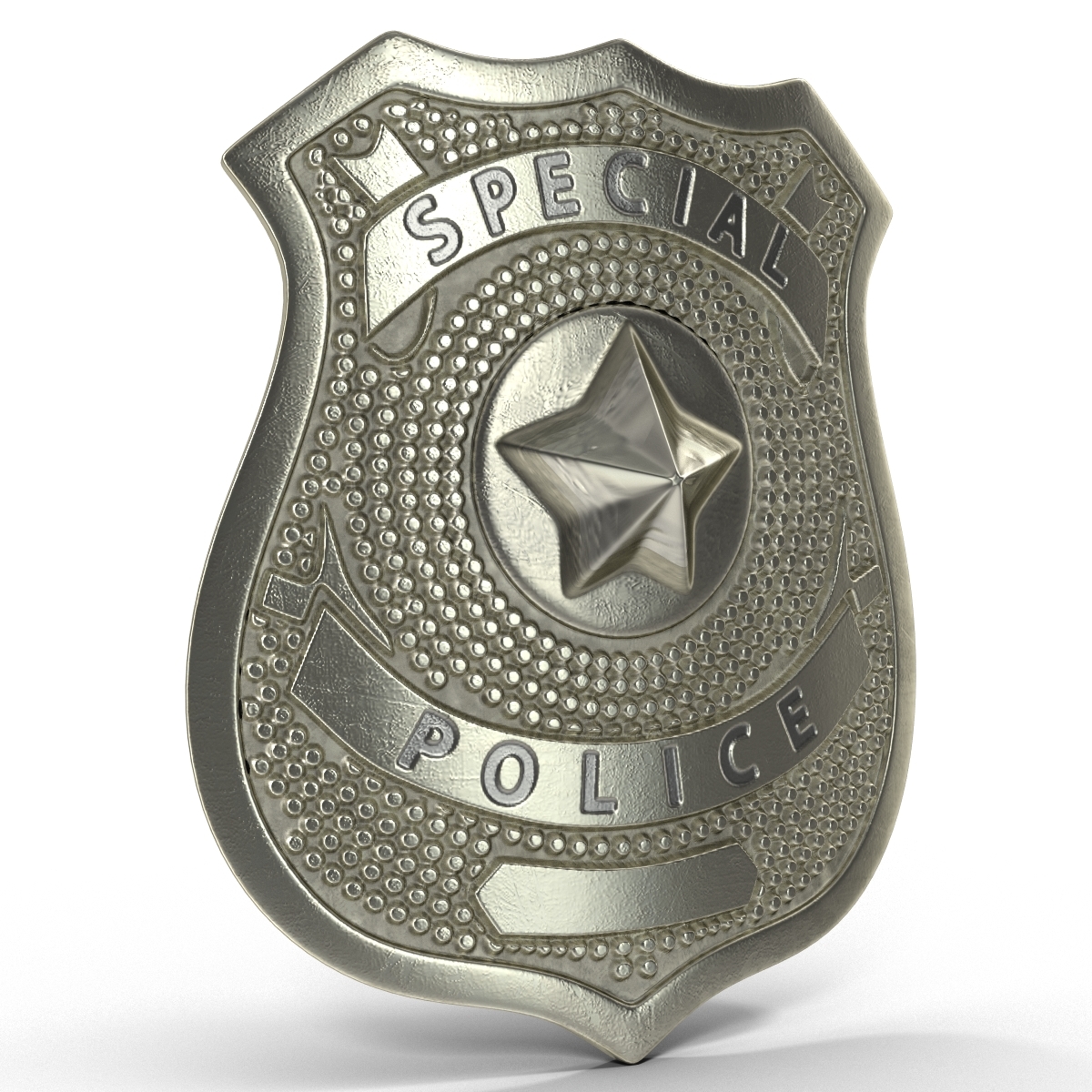 3d model special police hat badge