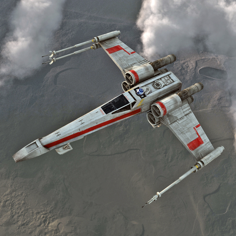 3dsmax star wars x wing