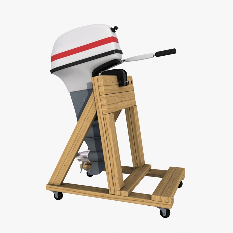 3d outboard engine stand