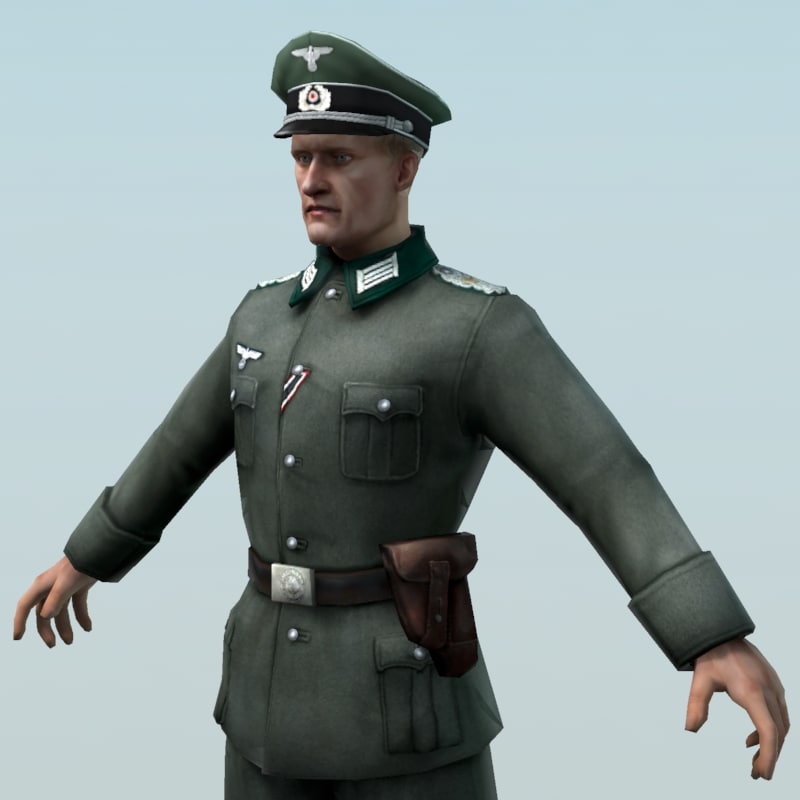 ready wehrmacht officier obj