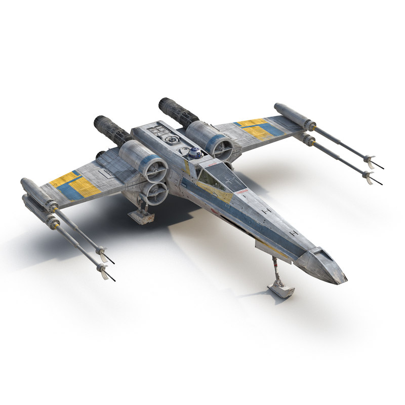 star wars x wing 3d obj