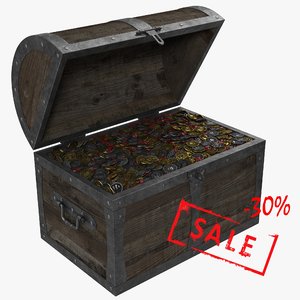 3d model treasure chest