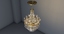 3ds max crystal chandelier candle light
