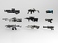 3d futuristic weapons model