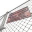3d chain link fence metal