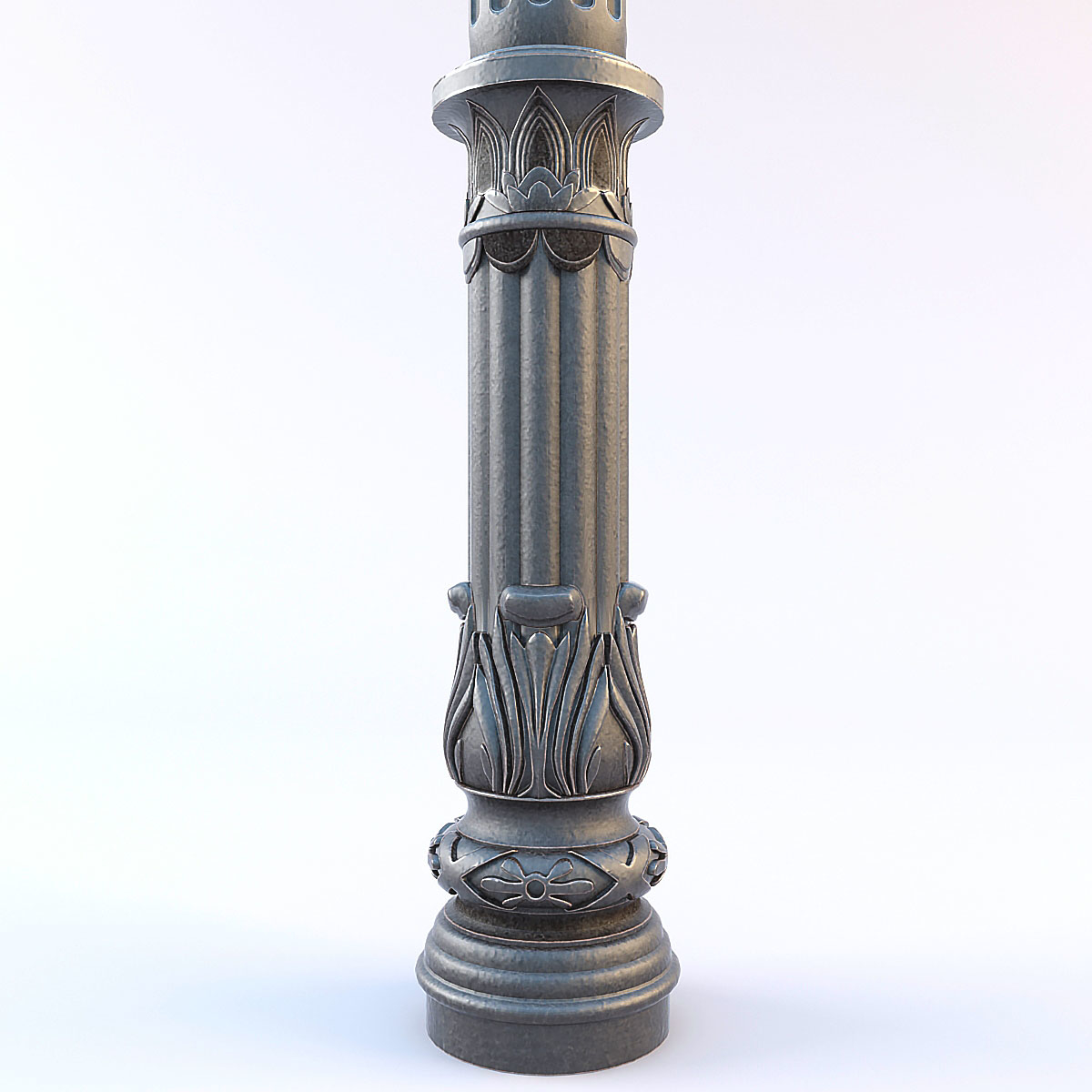 Column Cast Iron 3d Model 6112