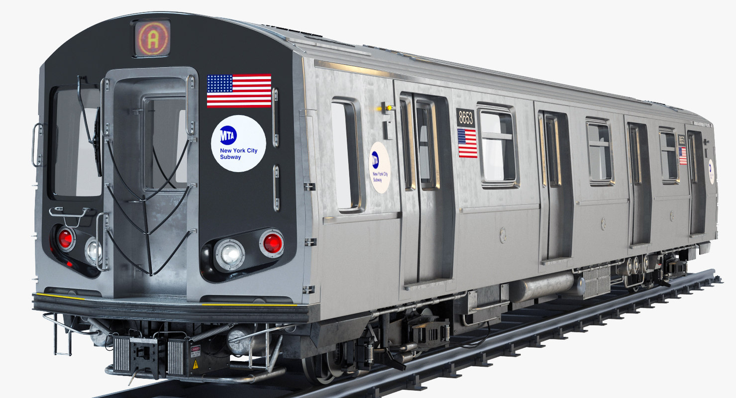 3d New York R160 Subway Train
