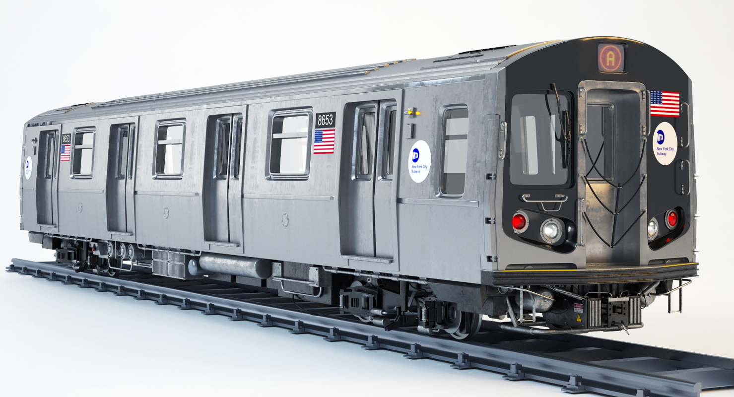 3d new york r160 subway train