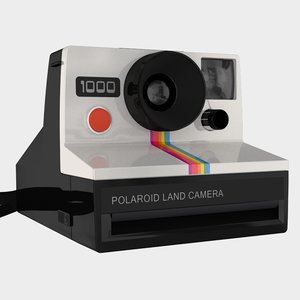 obj polaroid 1000 camera