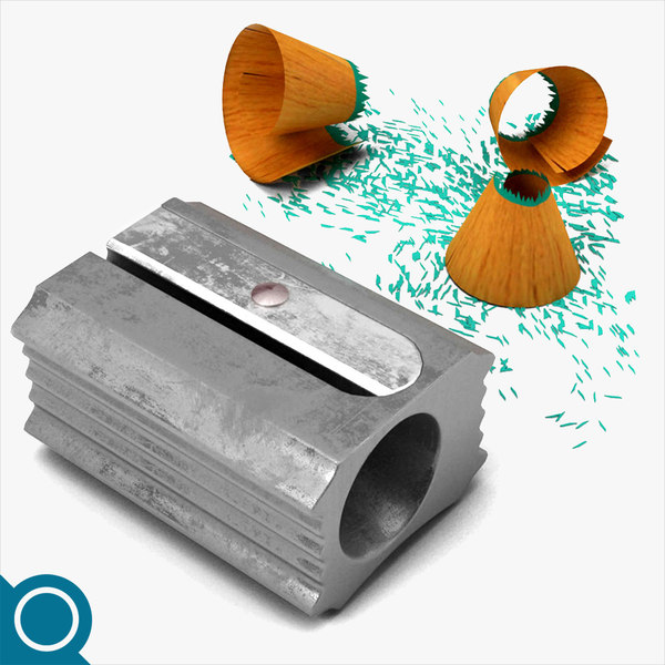 3d model of pencil sharpener