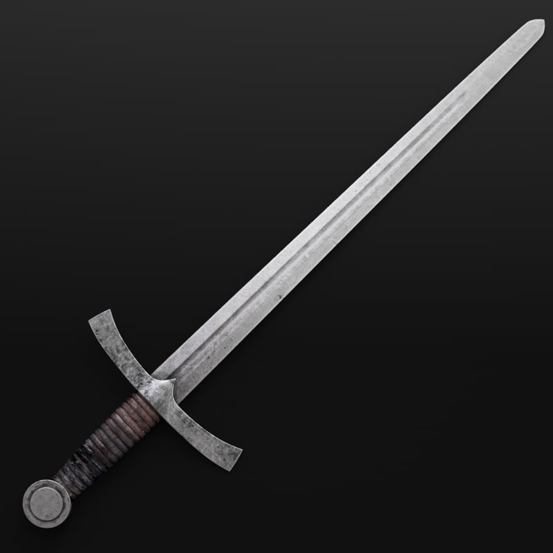 medieval sword 3d model