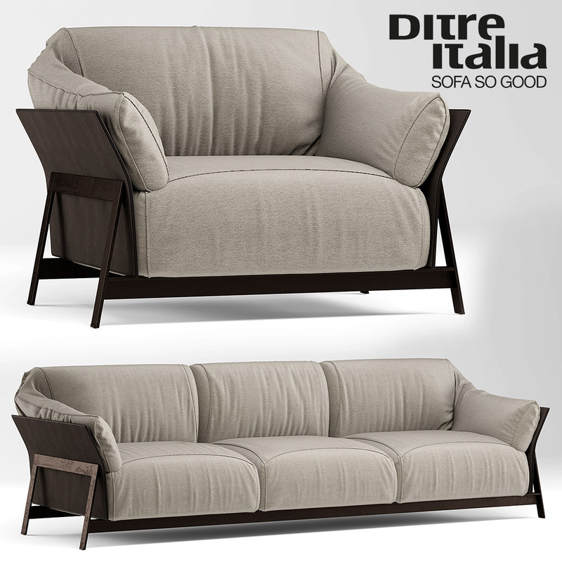 3d model sofa armchair ditre