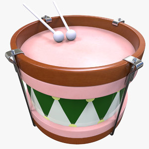 3d model drum