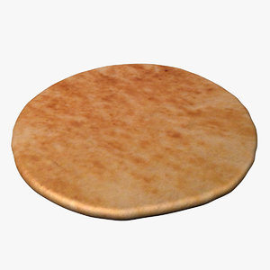 3d model pita bread