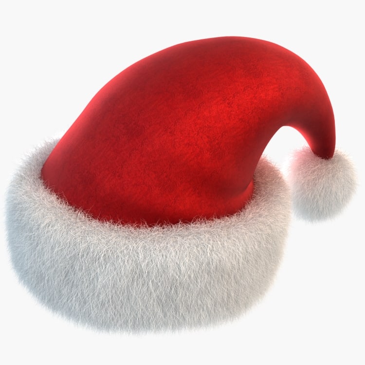 3d santa hat model