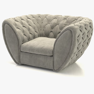 3d model chesterfield chair