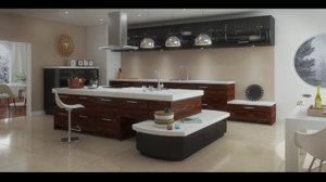 3d model modern kitchen