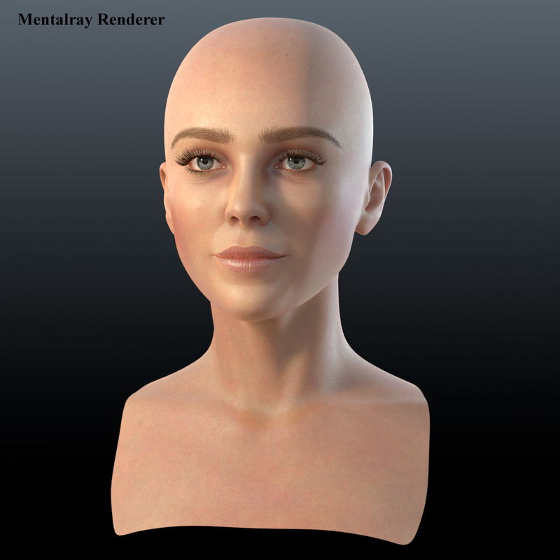 head woman 3 3d model