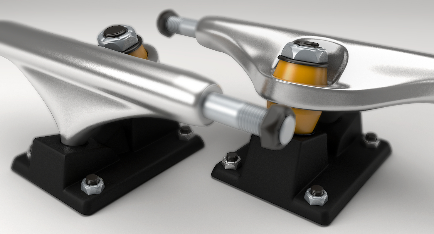 skateboard truck 3d max