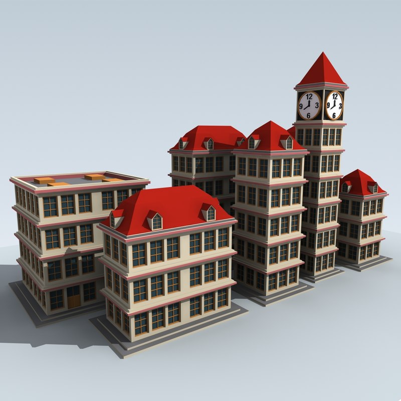 Modular Cartoon Buildings