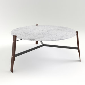3d model blu coffee tables