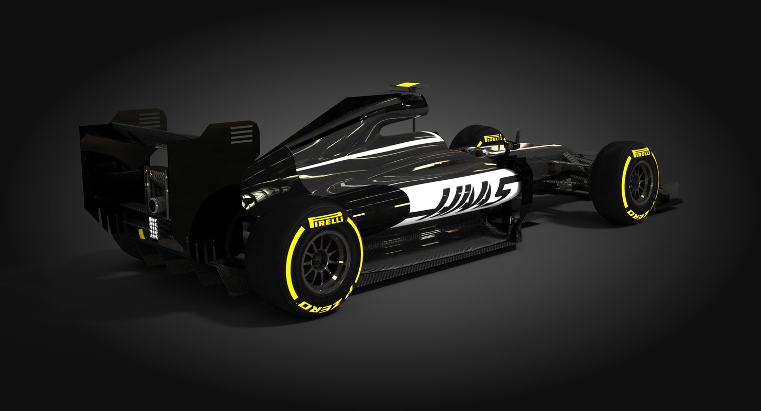 haas f1 model car