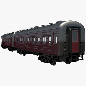passenger train 3d model