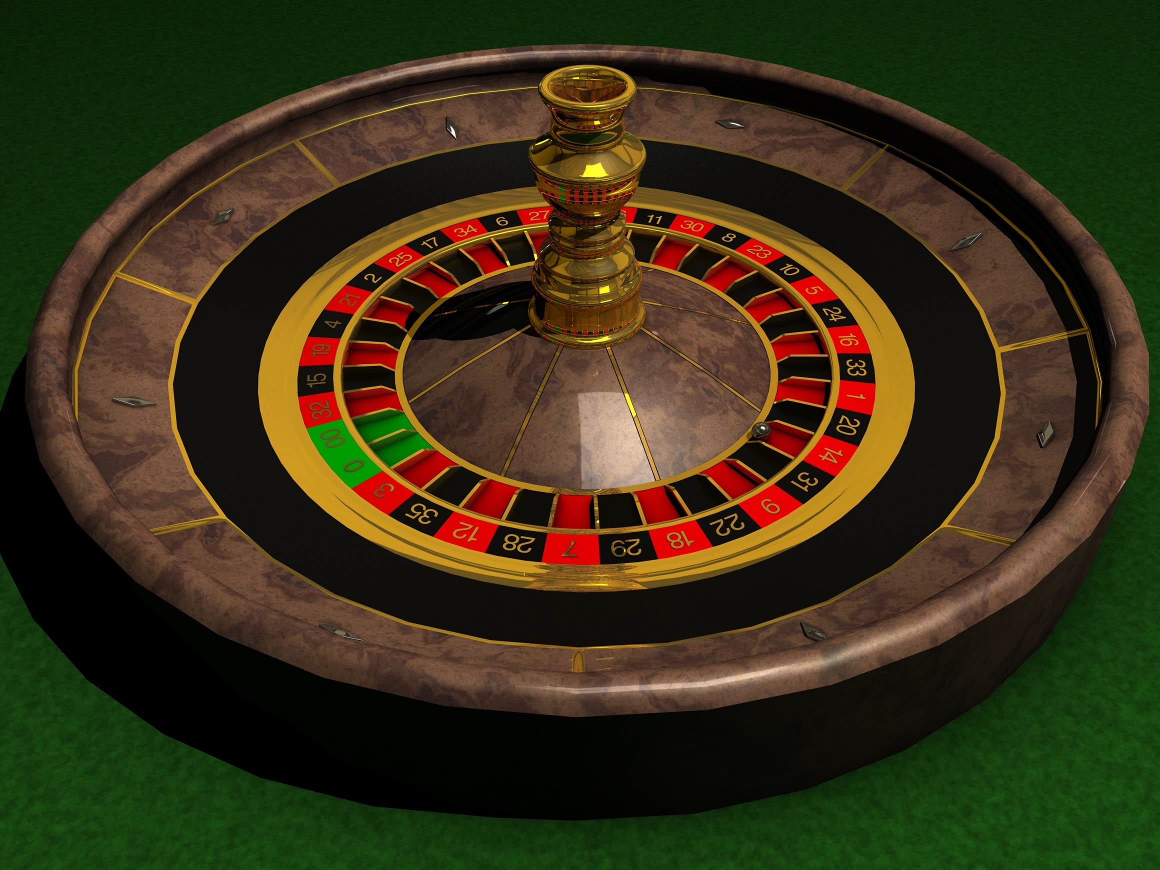 3d roulette table wheel