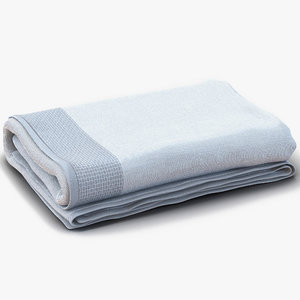 3d towel white