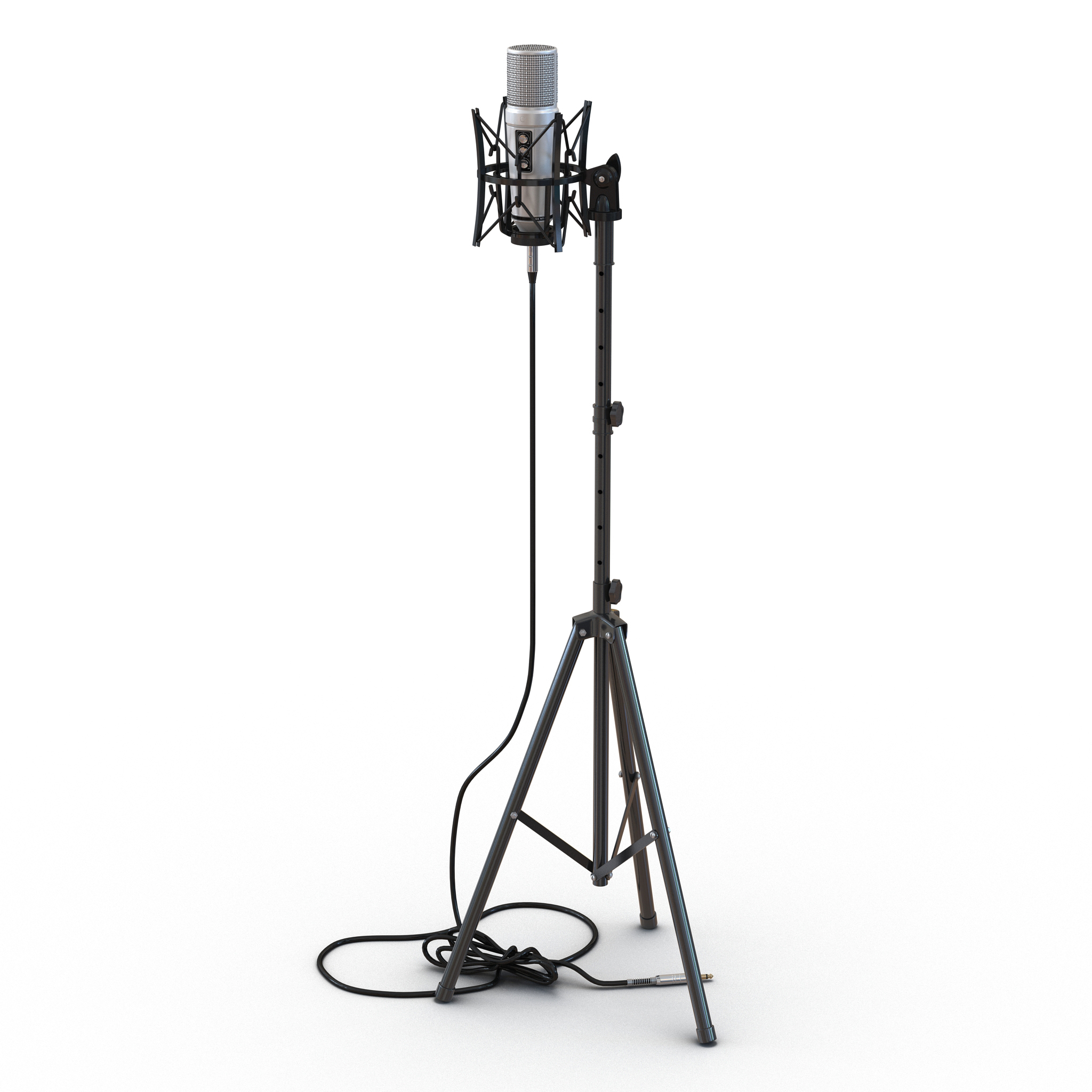 studio microphone rode stand 3d model