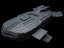 3d model of space mothership