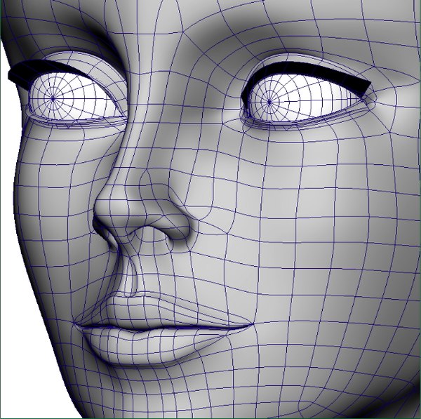 女性の顔3dモデル Turbosquid