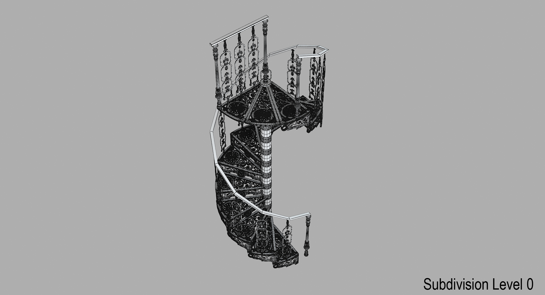 Viktorianische Wendeltreppe 3D-Modell - TurboSquid 985686