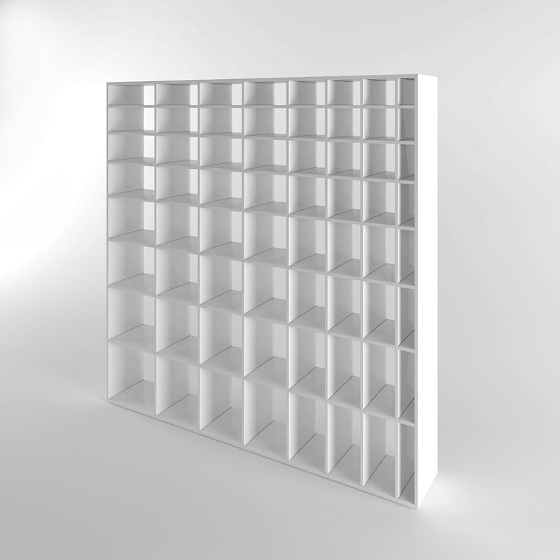 bookshelf book shelf 3d model