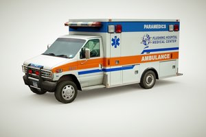 3d model generic ambulance games